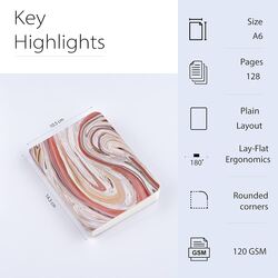 Factor Notes Seashells A6 Sketch Book 120GSM 128 Pgs FN4019